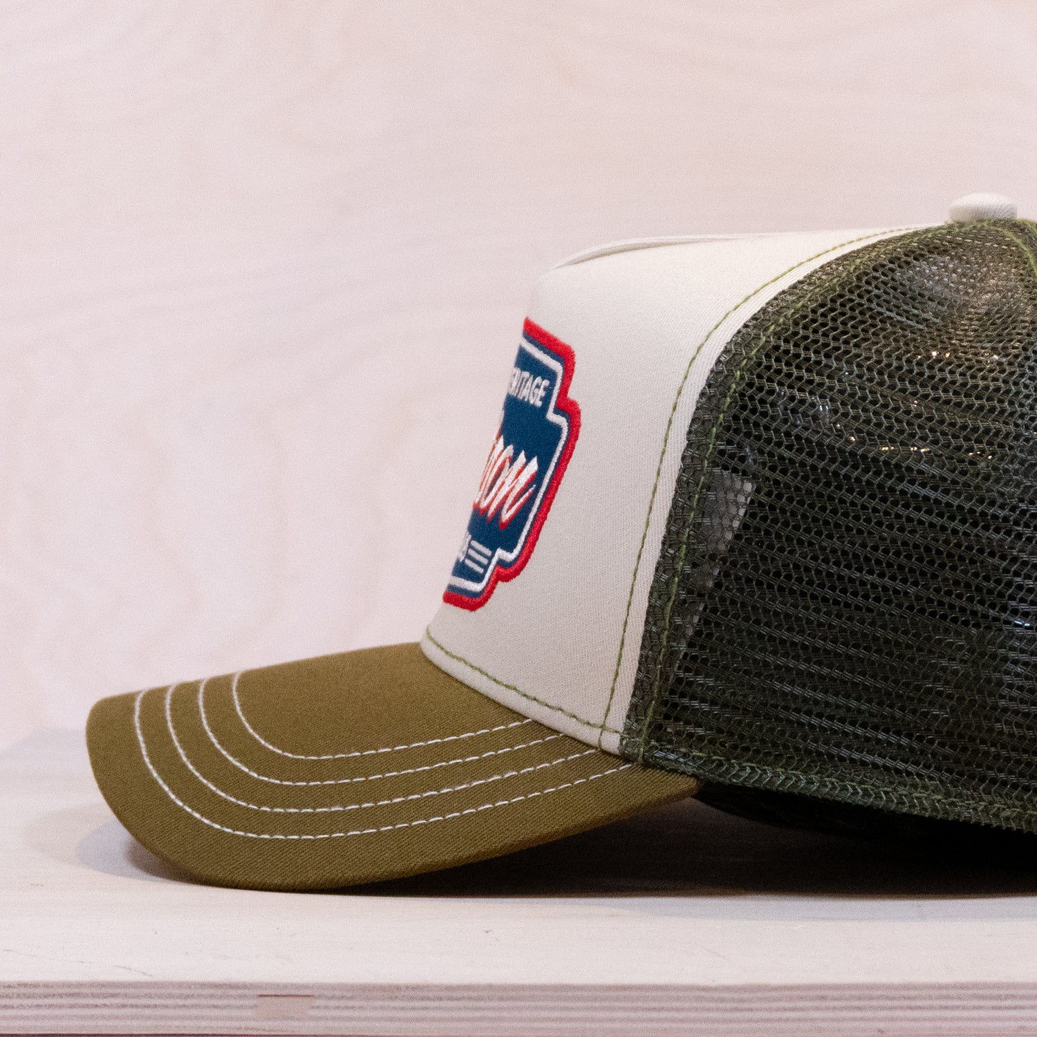 Stetson Classic Race Trucker Cap Olive/Yellow