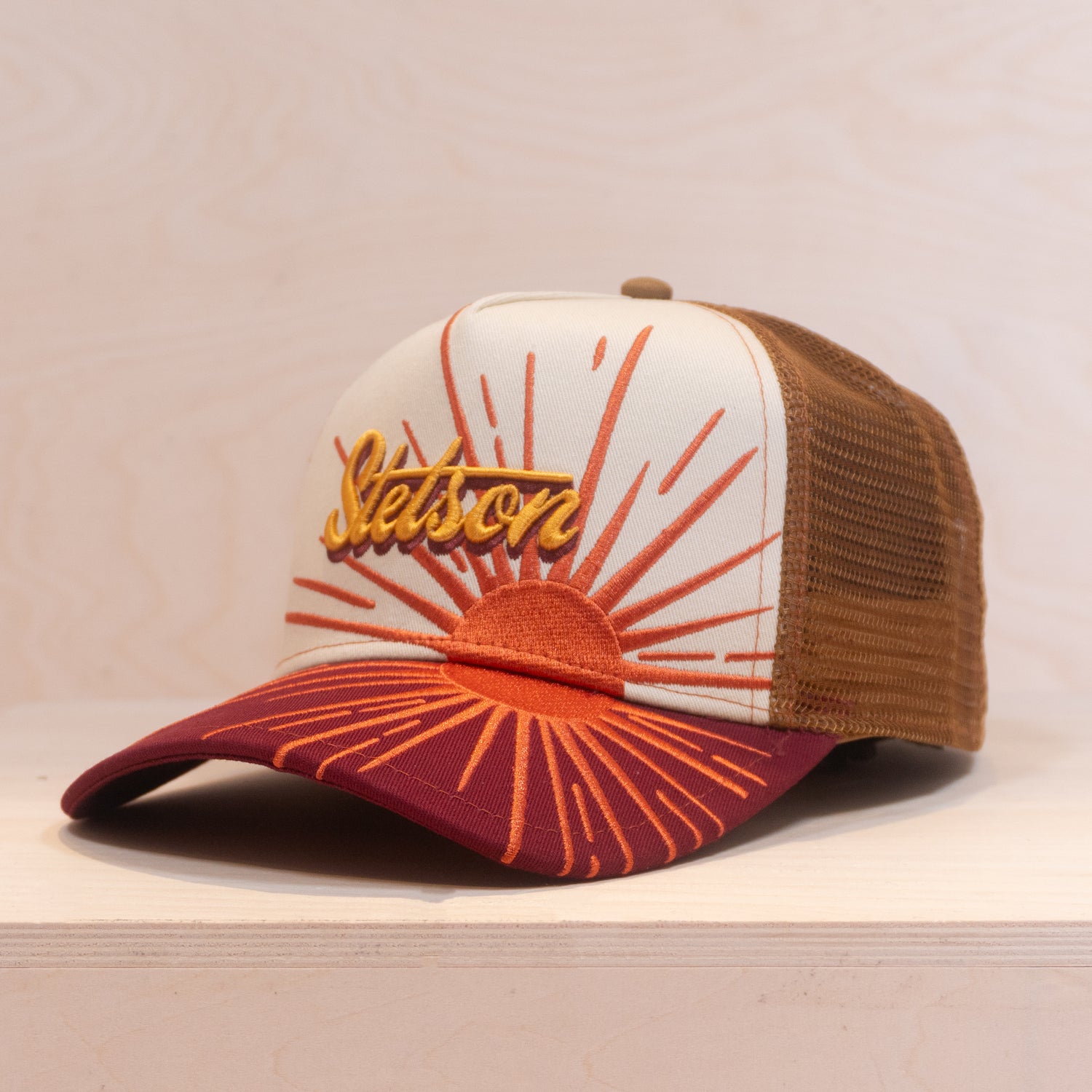 Stetson Dawn Trucker Cap Beige/Red