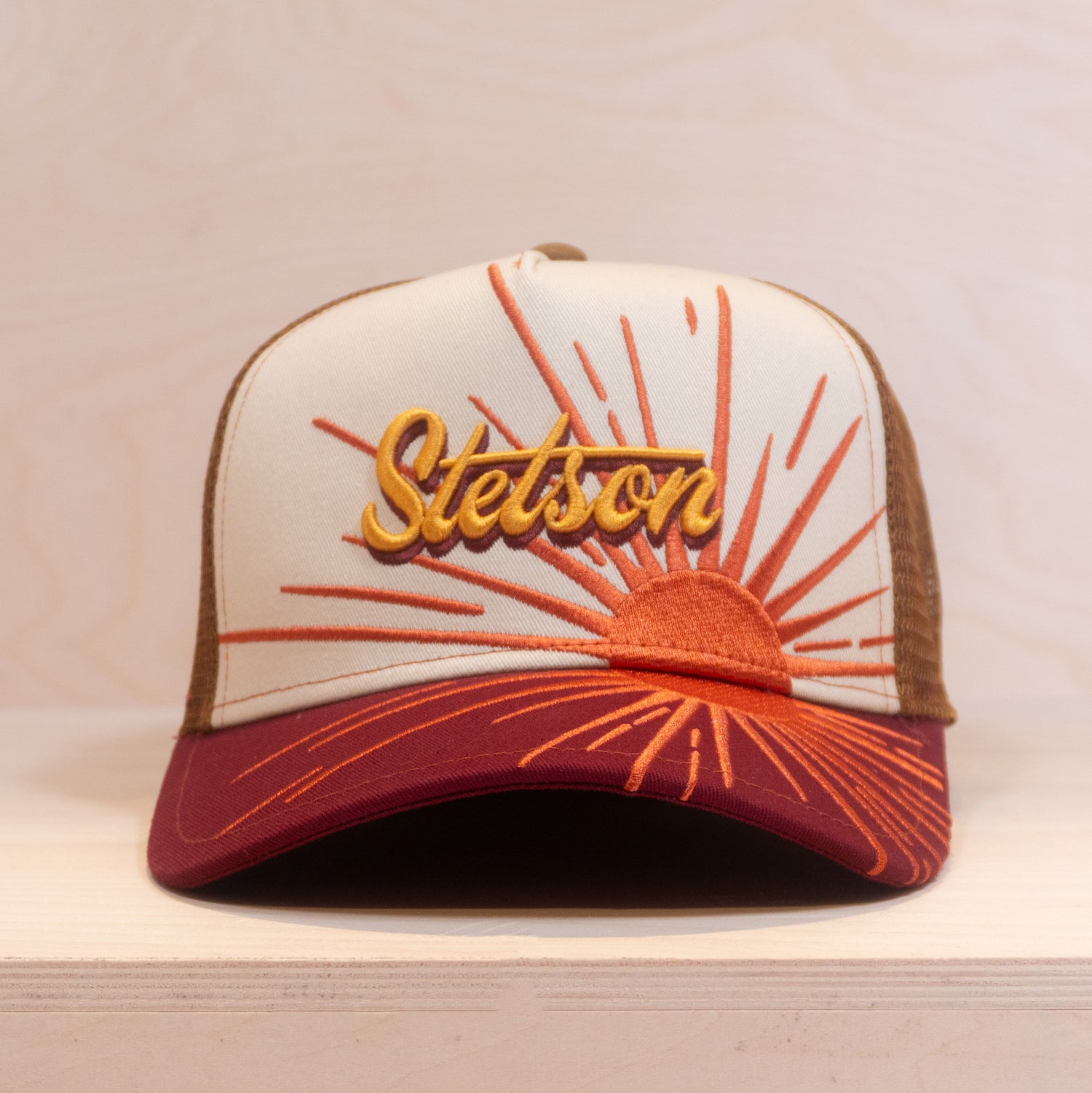 Stetson Dawn Trucker Cap Beige/Red