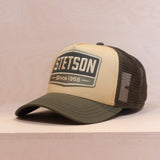 Stetson Gasoline Trucker Cap Green/Beige