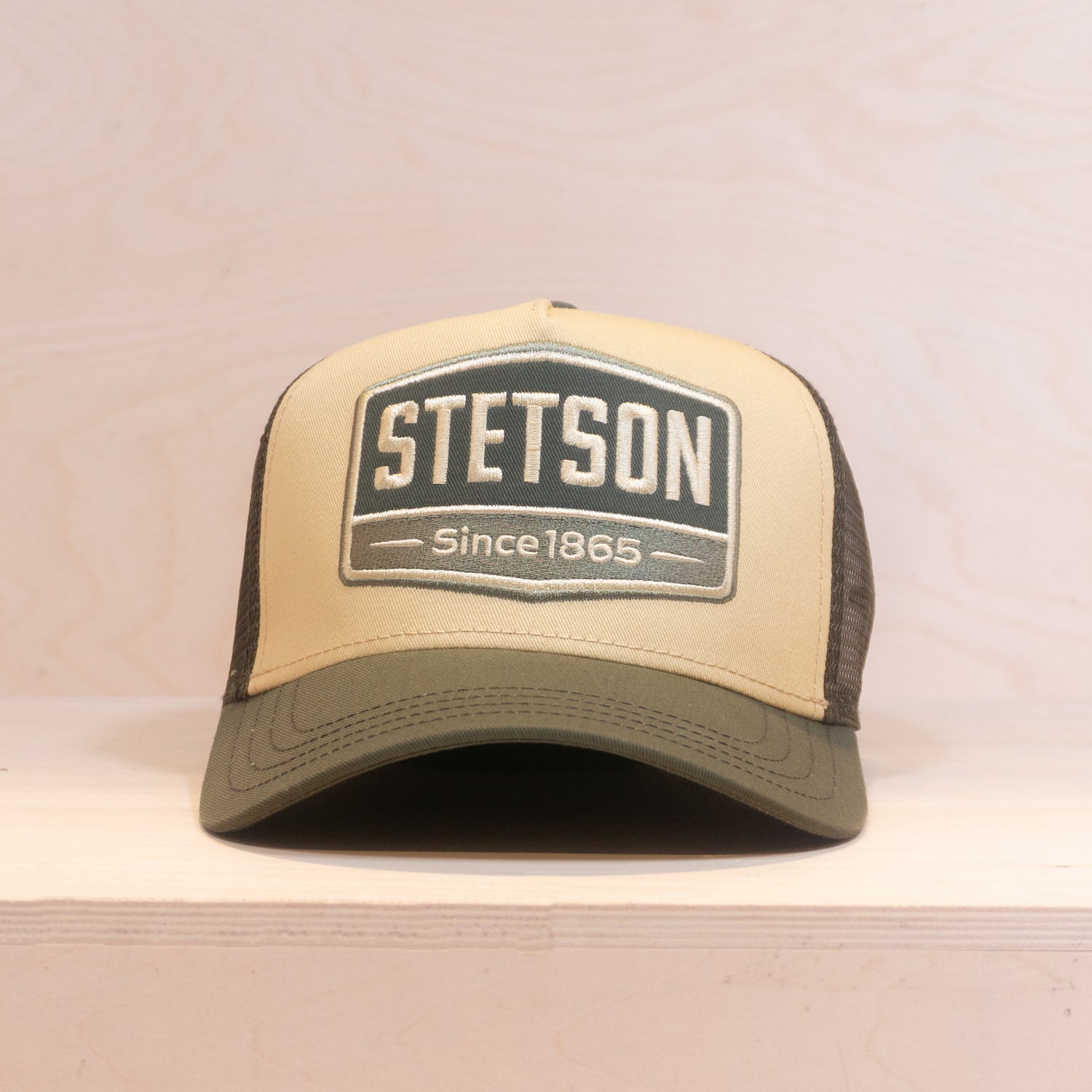 Stetson Gasoline Trucker Cap Green/Beige