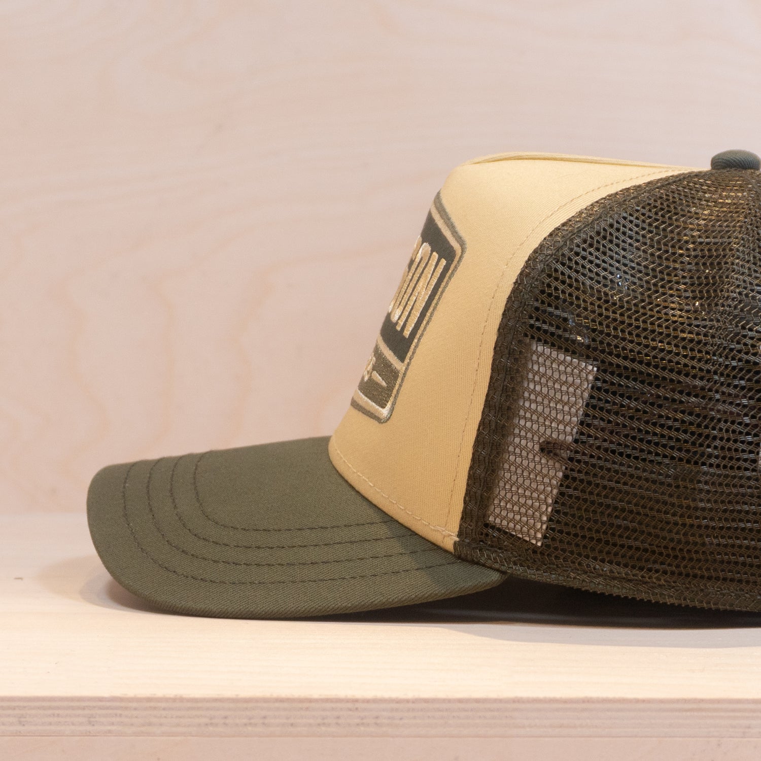 Stetson Gasoline Trucker Cap Green/Beige
