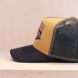Stetson Indy Trucker Cap Navy/Ochre