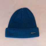 Stetson Merino Wool Beanie Petrol Blue