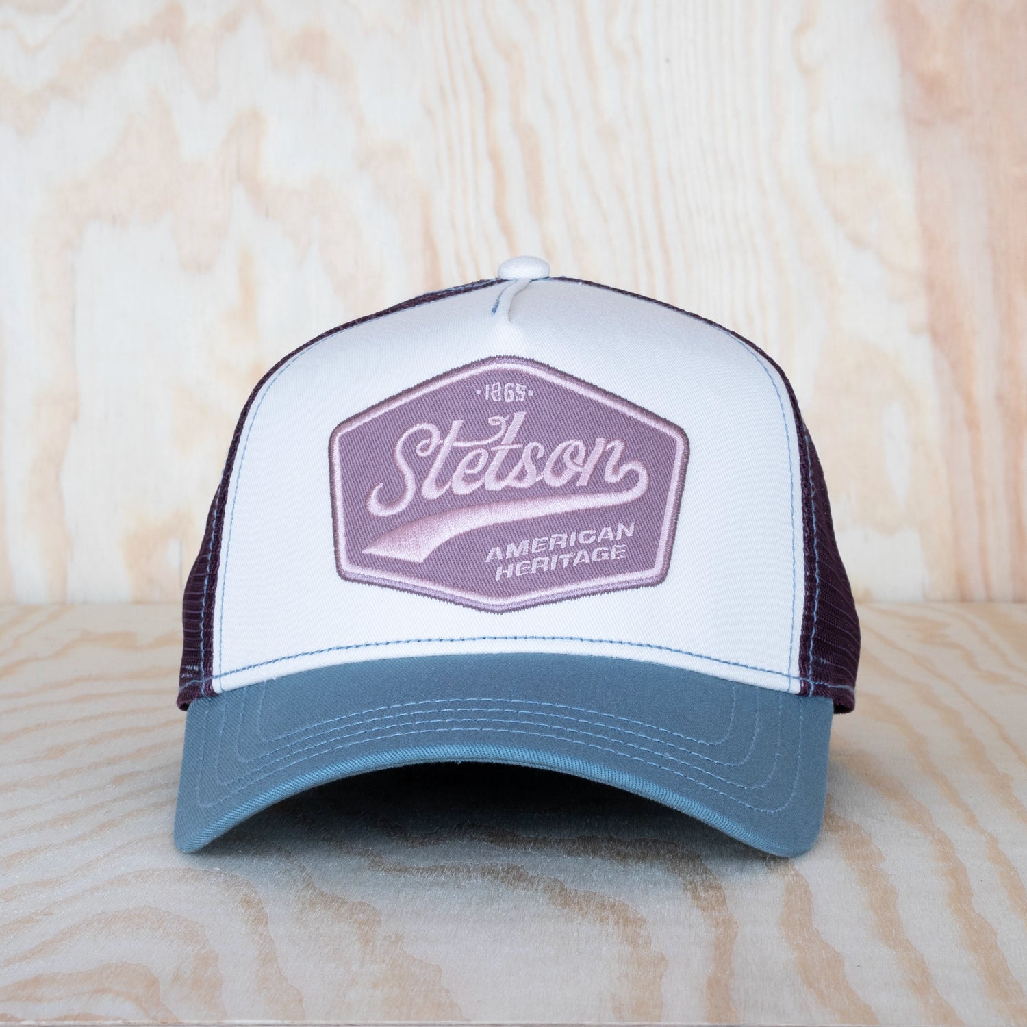 Stetson Pastel Trucker Cap Blue/Ecru