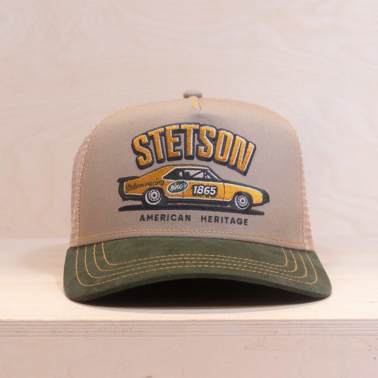 Stetson Racing Trucker Cap Green/Beige