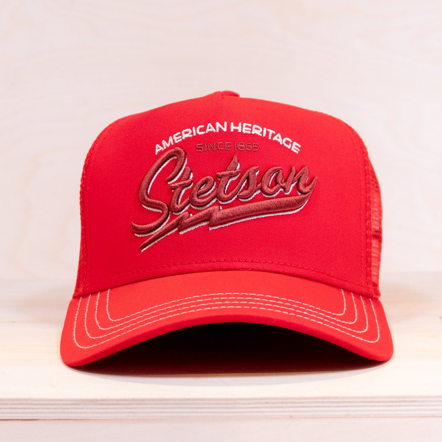 Stetson Trucker Cap American Heritage Classic Red