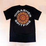 Thrasher X Spitfire Classic Swirl T-Shirt Black