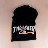 Thrasher X Toymachine Pyramid Hood Black