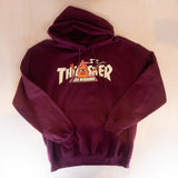 Thrasher  X Toymachine Vortex Hood Maroon
