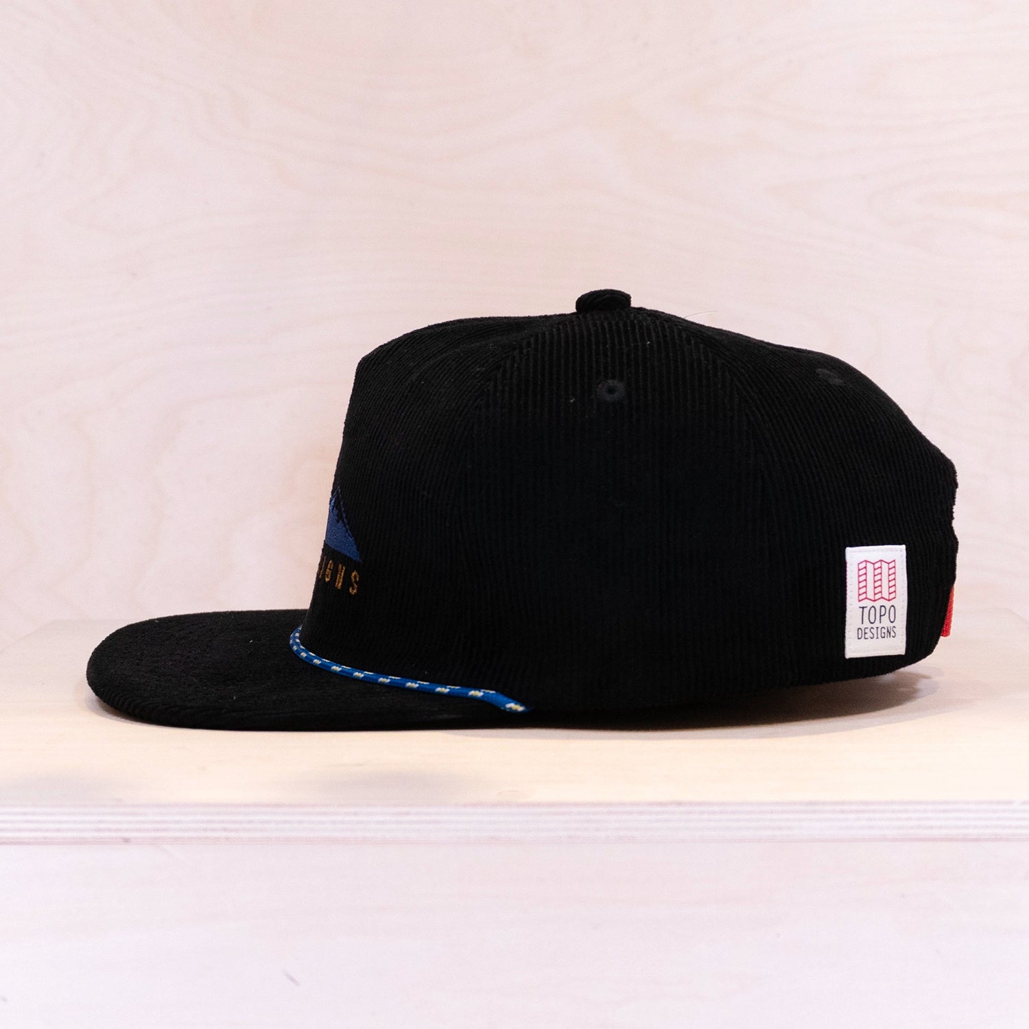 Topo Designs Corduroy Alpine View Trucker Cap Black