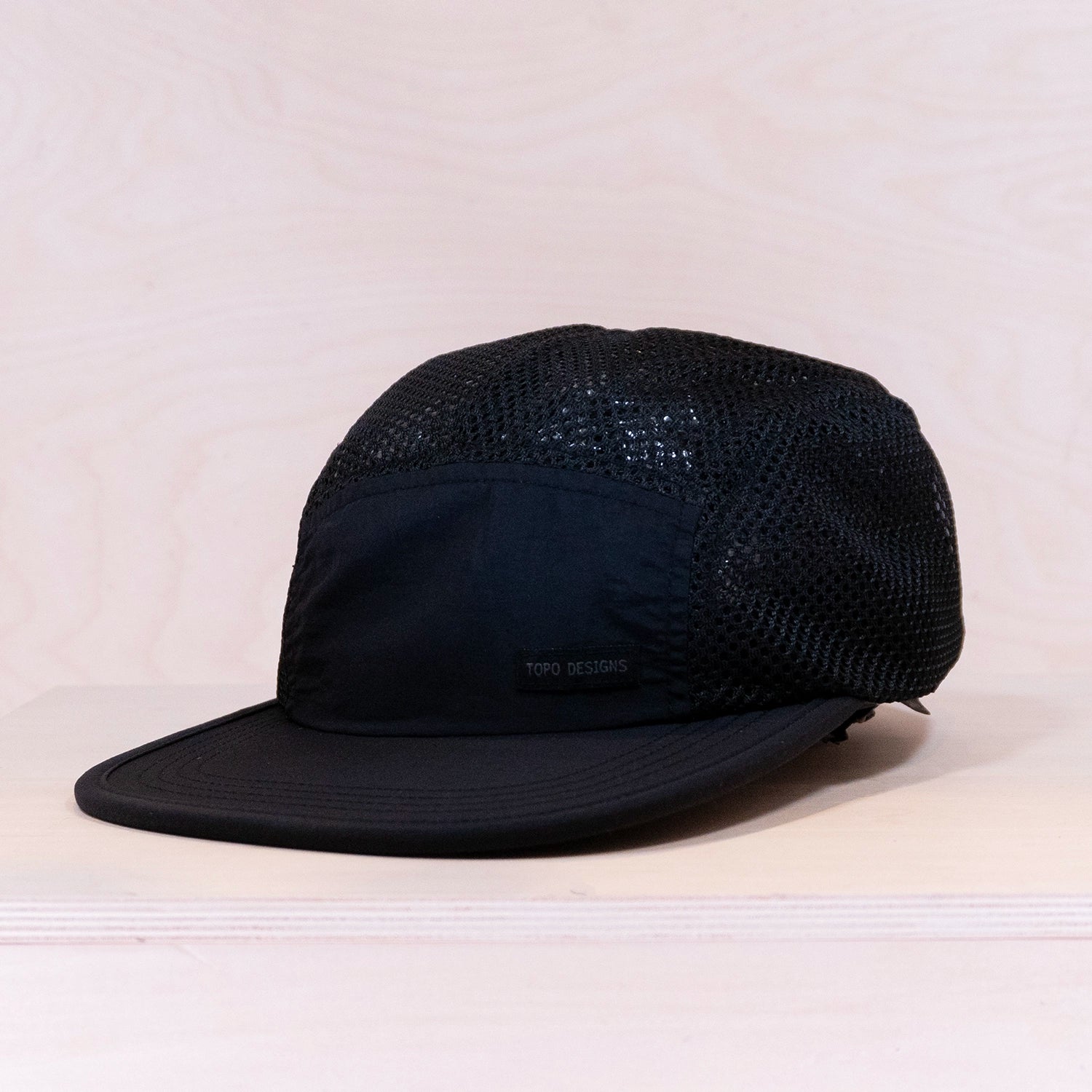 Topo Designs Global Mesh 5-panel Cap Black