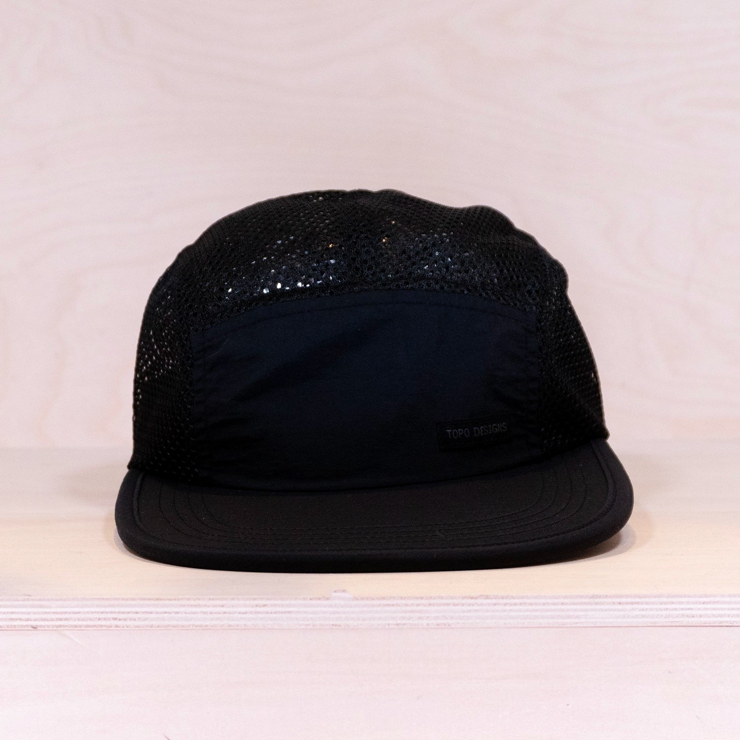 Topo Designs Global Mesh 5-panel Cap Black