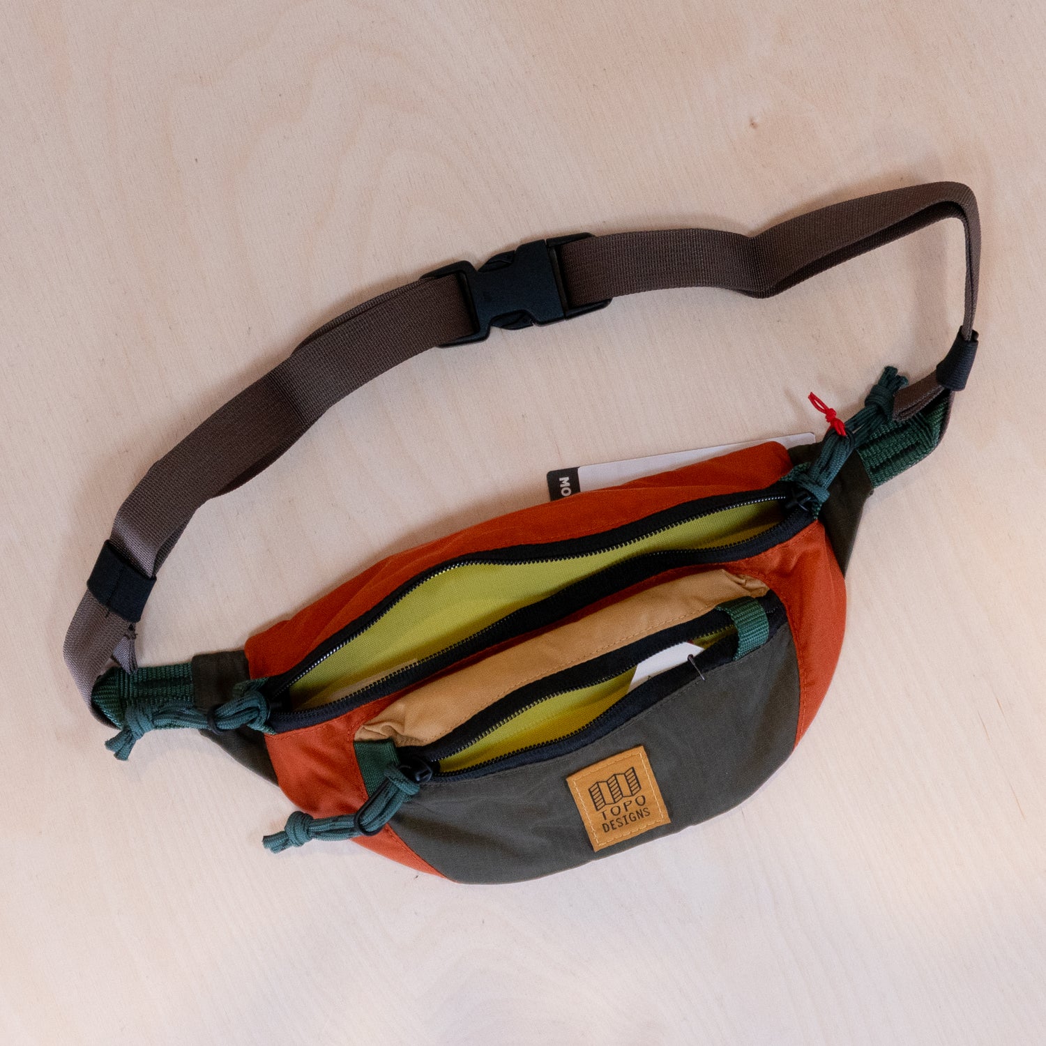 Topo Designs Mountain Waist Pack Woodland/Terracotta