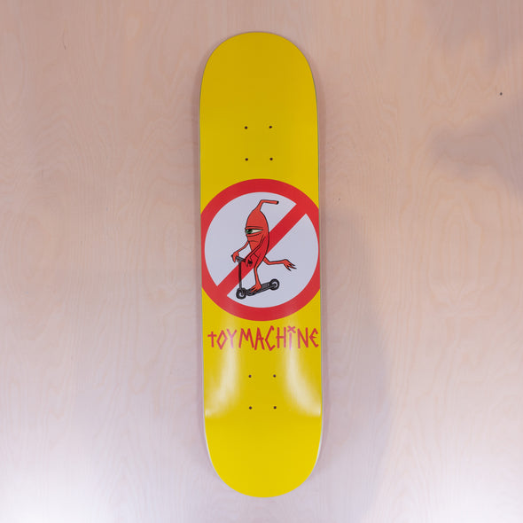 Toy Machine No Scooter Yellow 8 Skatedeck