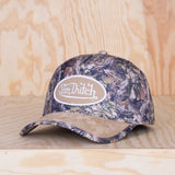 Von Dutch Oval Patch A-Frame Cap Camo Grey