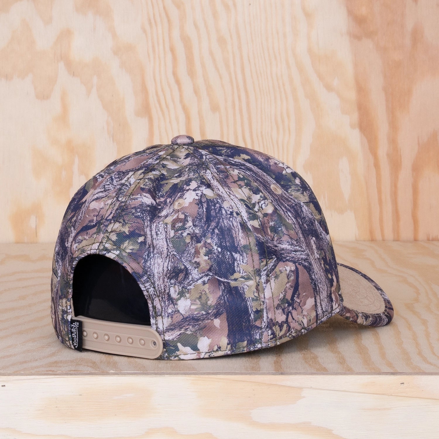 Von Dutch Oval Patch A-Frame Cap Camo Grey