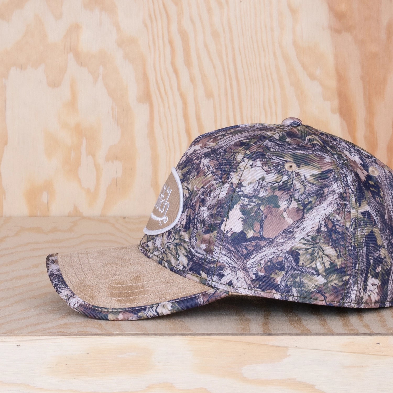 Von Dutch Oval Patch A-Frame Cap Camo Grey