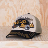 Von Dutch Patch Trucker Cap Beige