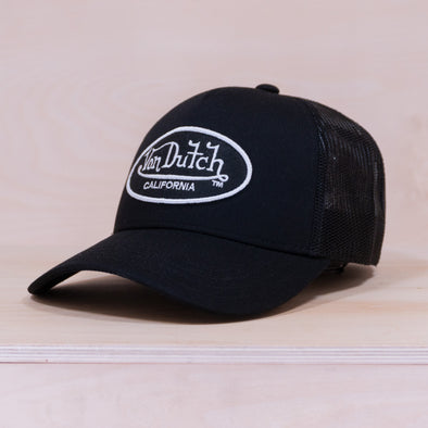 Von Dutch Logo Trucker Black