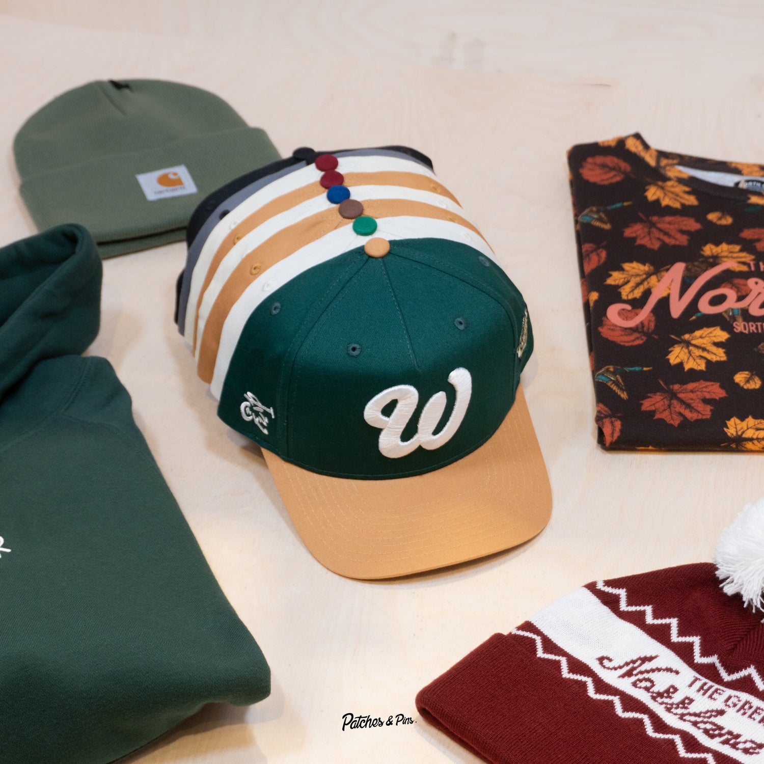 Ca'put Letter W Cap Green