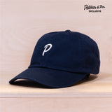 Ca'put Patches Exclusive Letter P Dad Cap Washed Navy
