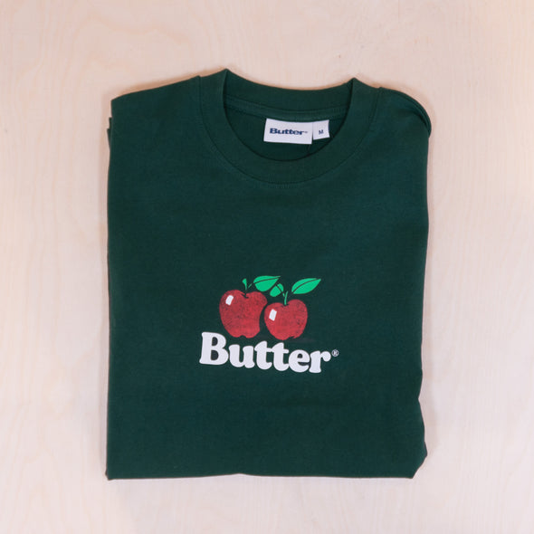Butter Goods Apples Logo Tee Dark Forest
