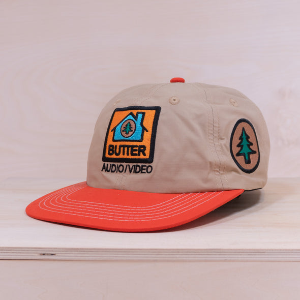 Butter Goods Appliances 6-Panel Cap Tan/Burgundy