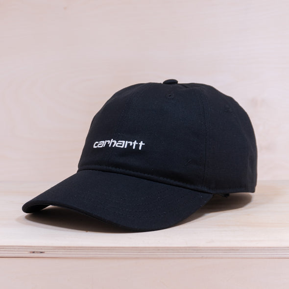 Carhartt WIP Canvas Script Cap Black/White