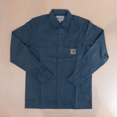 Carhartt WIP L/S Master Shirt Storm Blue