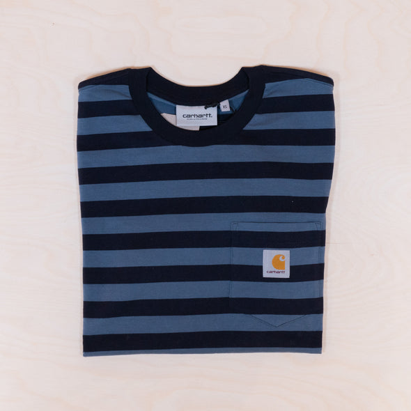 Carhartt WIP Merrick Pocket T-Shirt Navy/Storm Blue