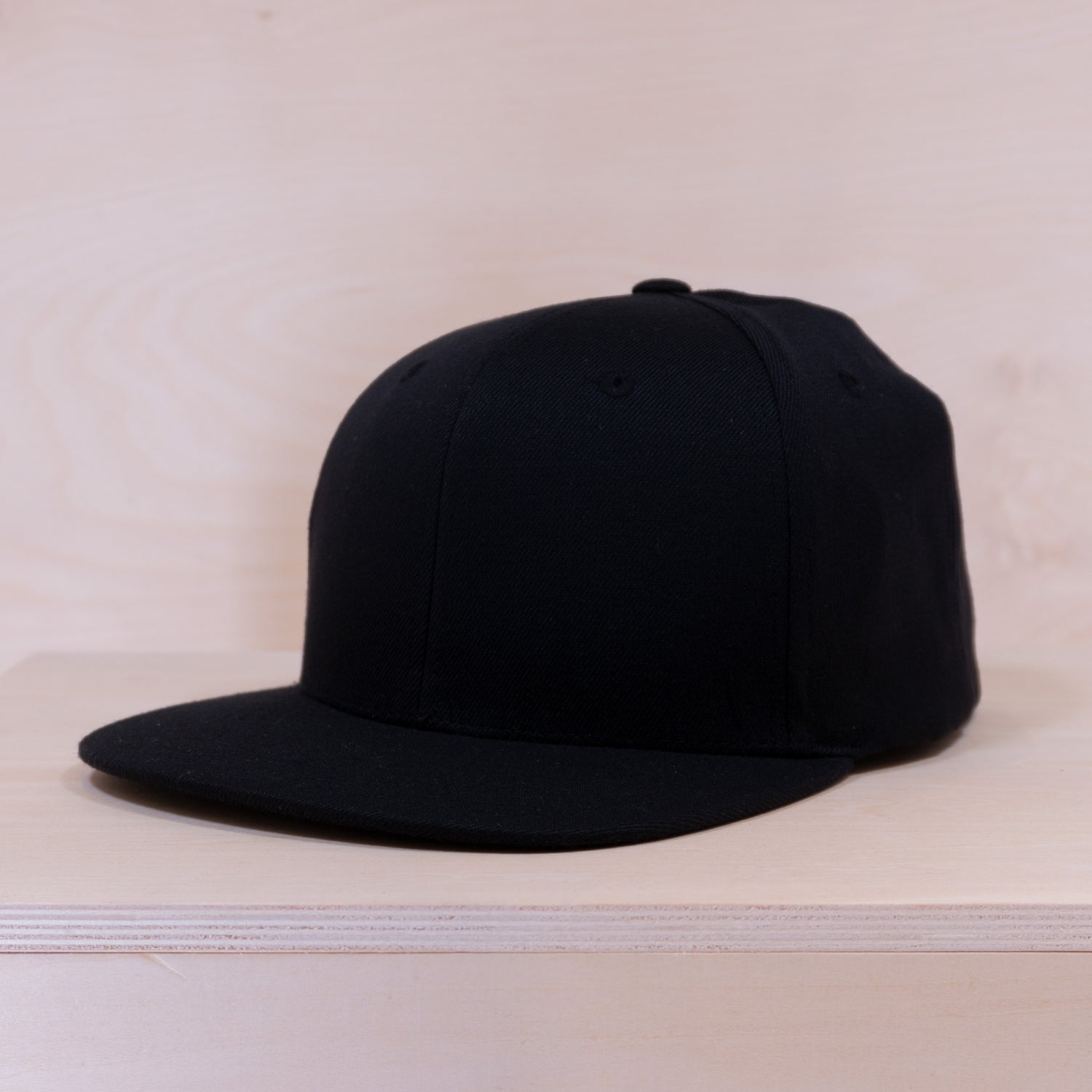P&P Blank Snapback Cap Black