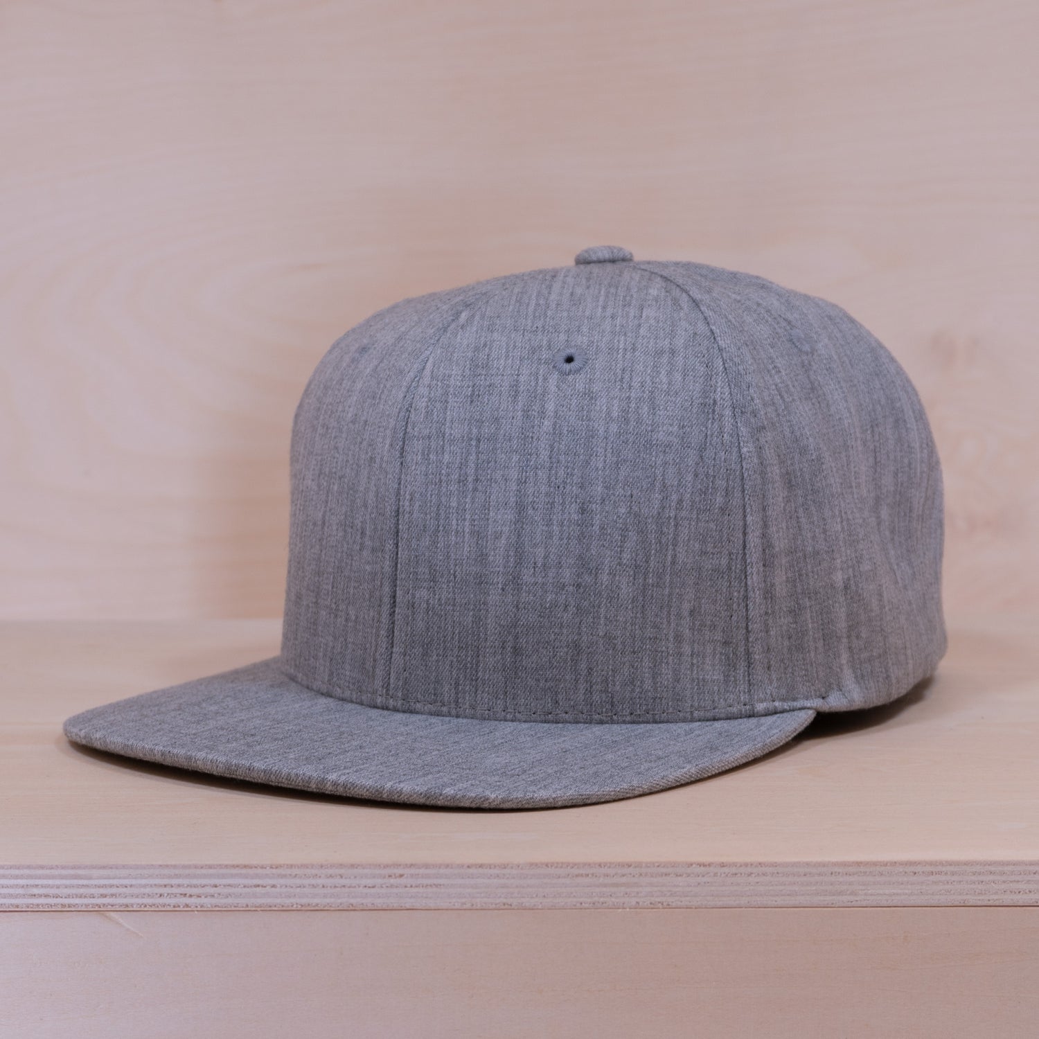 P&P Blank Snapback Cap Heather Grey
