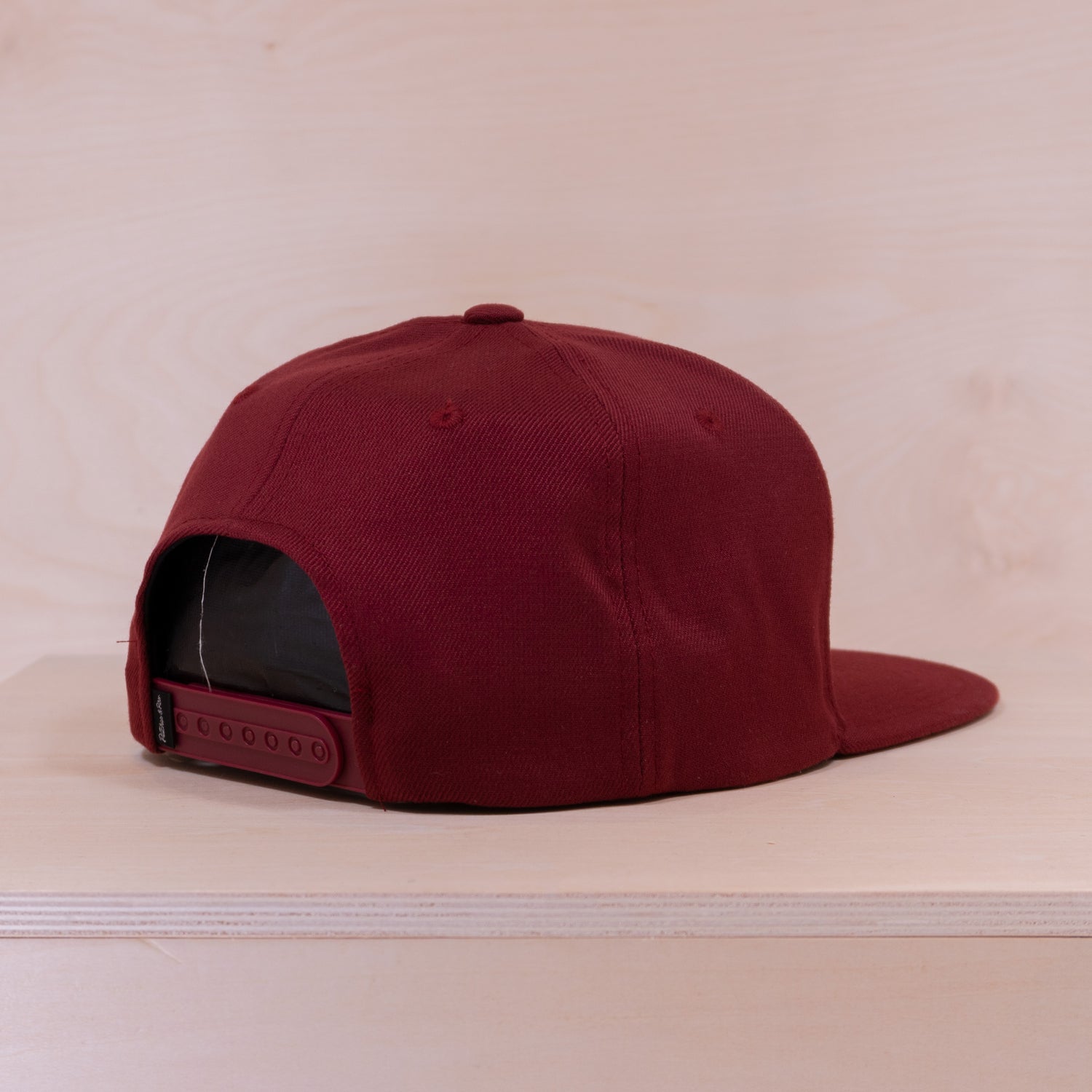P&P Blank Snapback Cap Maroon