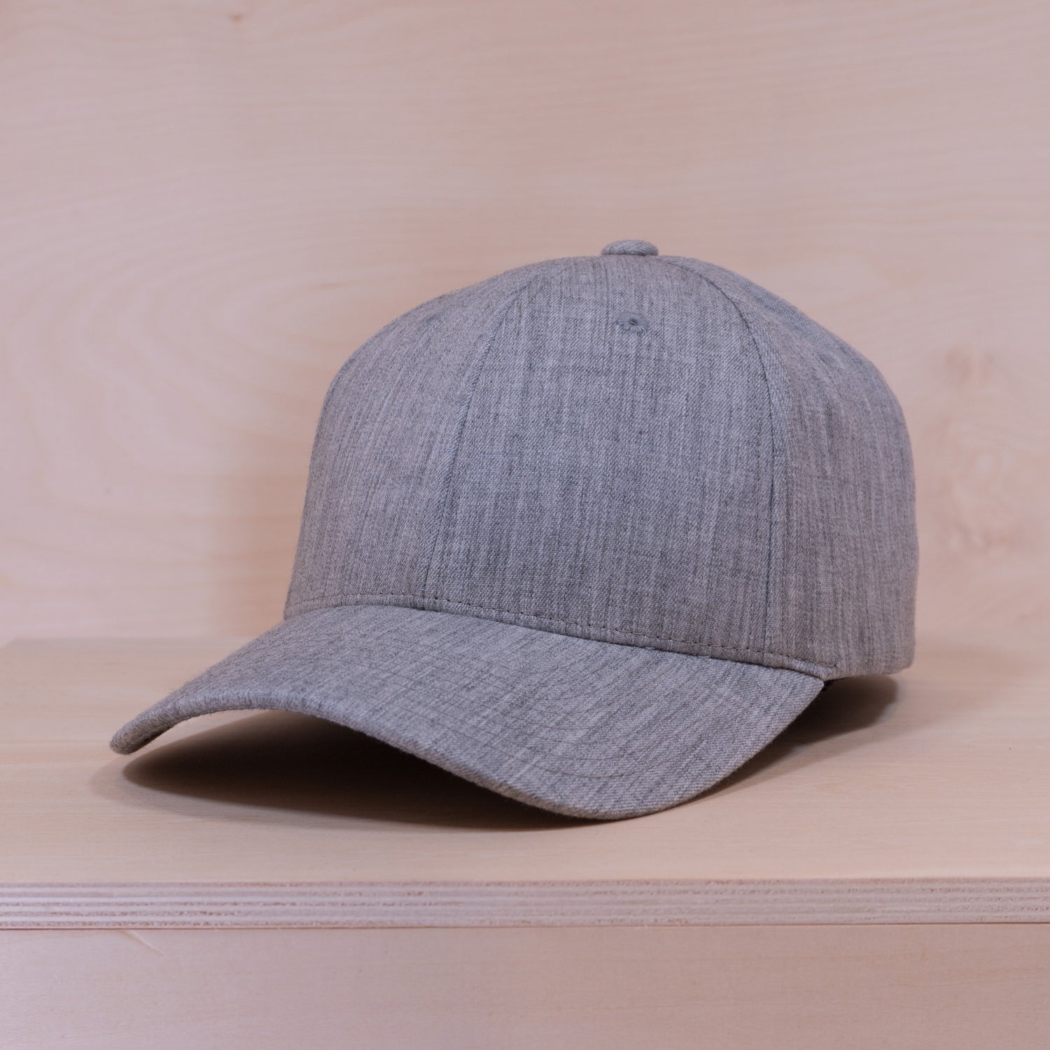 P&P Blank Hooked Cap Heather Grey