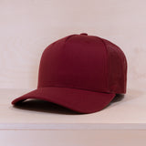 P&P Blank Hooked Trucker Cap Maroon