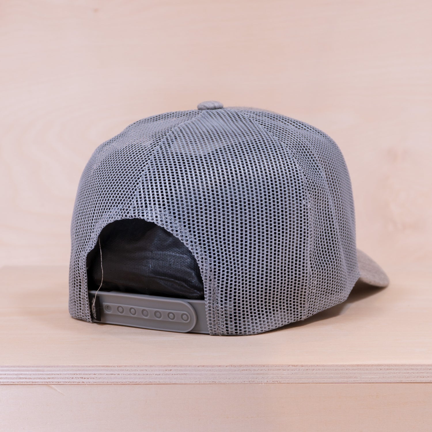 P&P Blank Hooked Trucker Cap Heather Grey