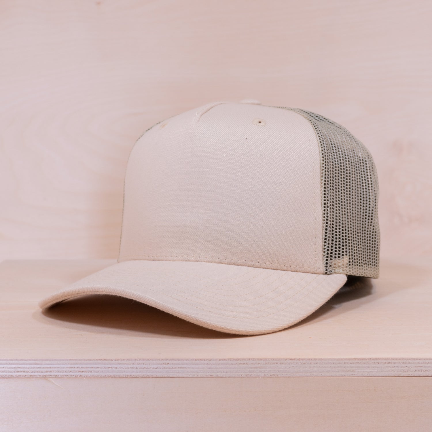 P&P Blank Hooked Trucker Cap Sand