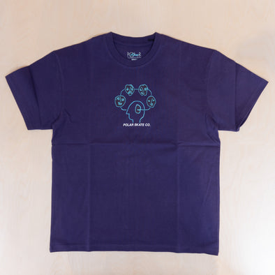 Polar Skate Co. Head Space T-shirt Dark Violet
