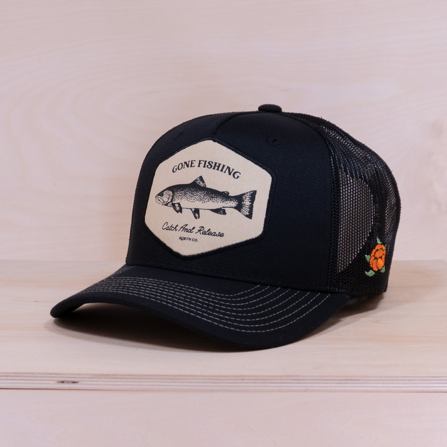 Sqrtn Catch Trucker Cap Black