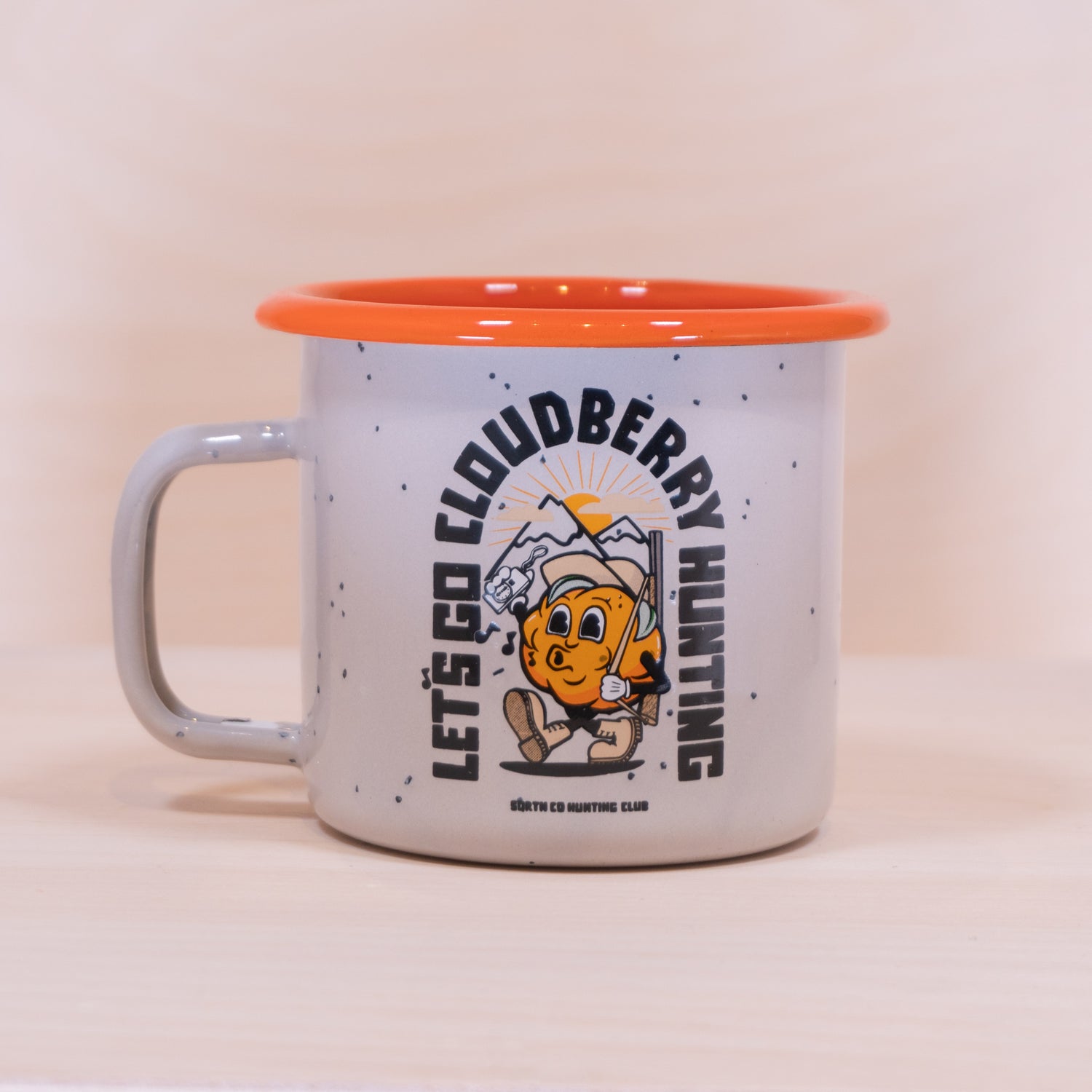 Sqrtn Cloudberry Mug 400 Grey Speckle