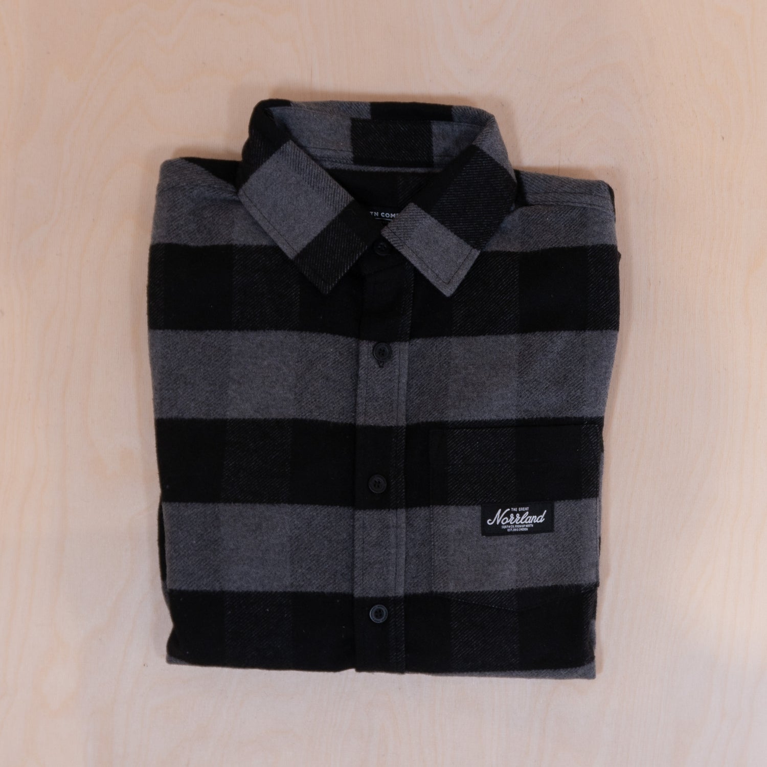 Sqrtn TGN Patch Flanell Shirt Black
