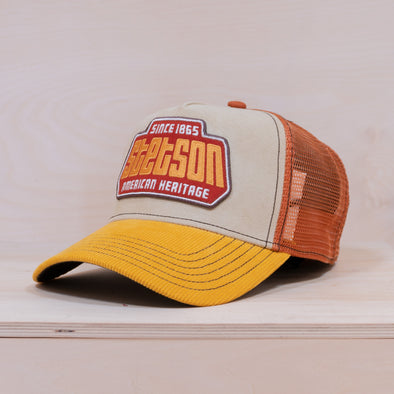 Stetson Trucker Cap Brickstone Orange/Off White/Yellow