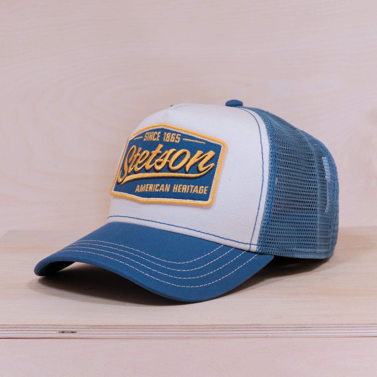 Stetson Vintage Trucker Off White/Blue