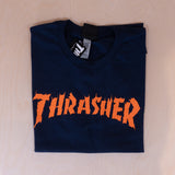 Thrasher Burn It Down T-shirt Navy Blue